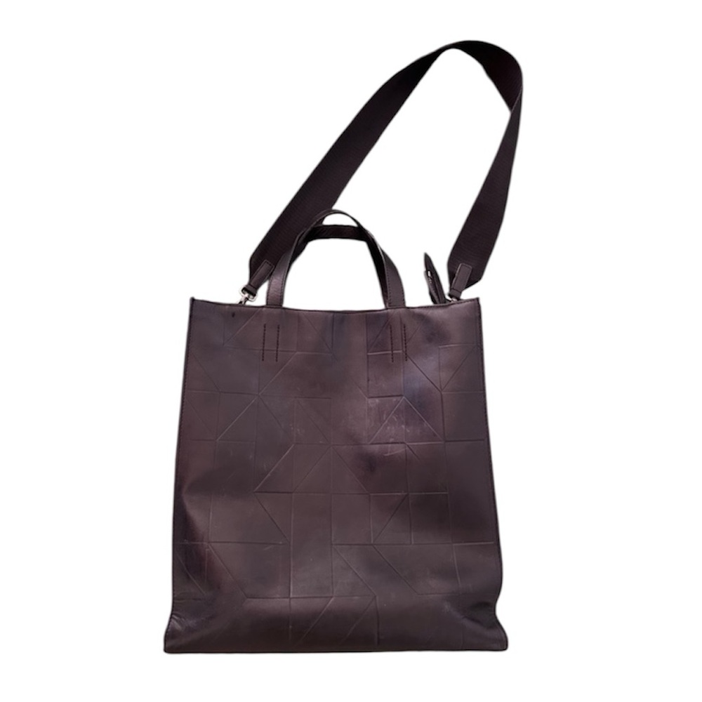 Ecco Black Messenger Tote Bag